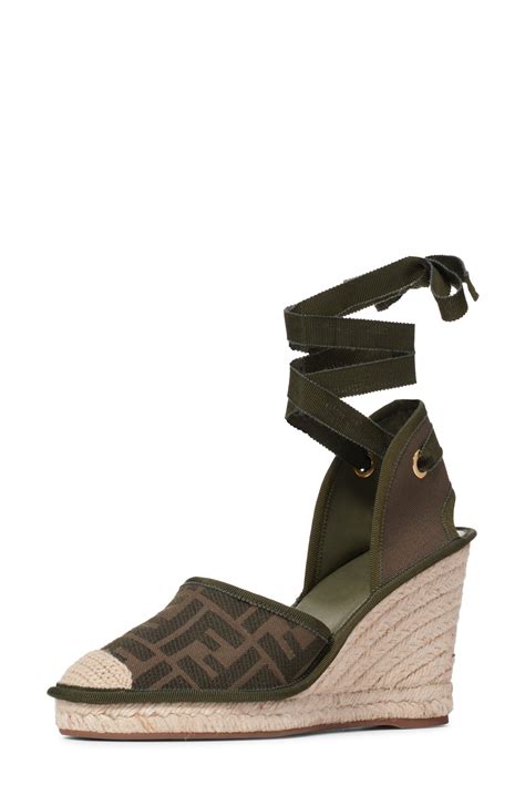 fendi womens wedge sandals